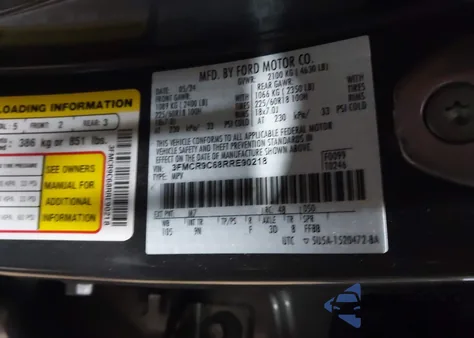 2024 Ford Bronco Sport Outer Banks z USA, uszkodzony, nr VIN 3FMCR9C68RRE90218